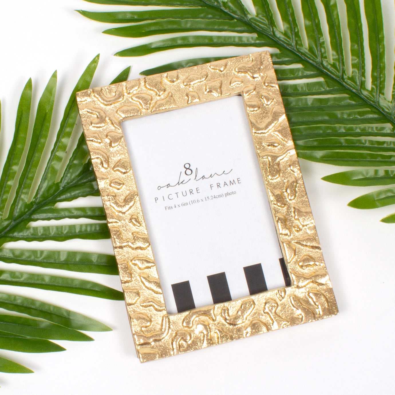 8 Oak Lane Gold Leopard Picture Frame- 4x6
