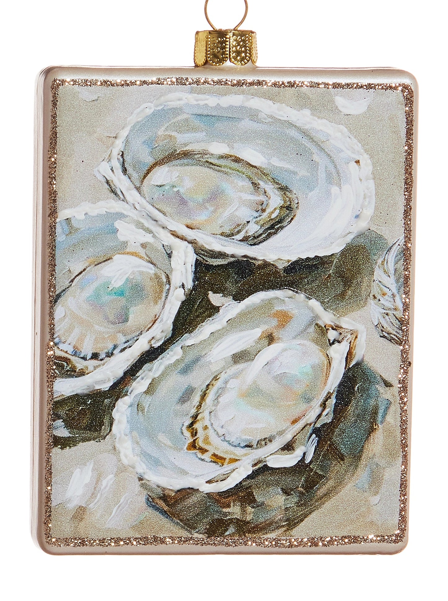 Pearl Oyster Ornament- Sm Oysters, Lg Oysters