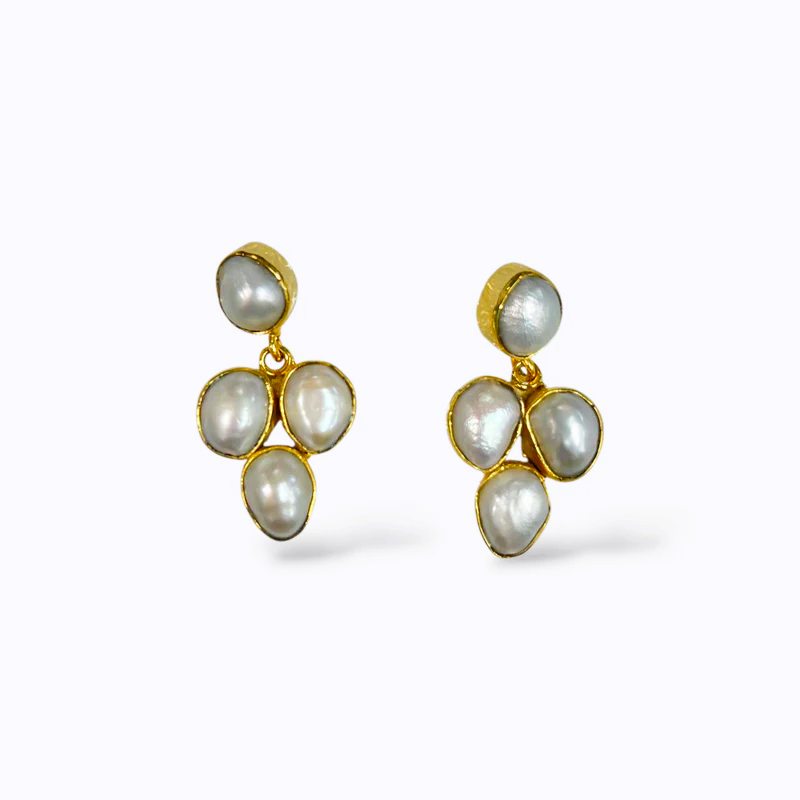 Pearl Blossom Dangles