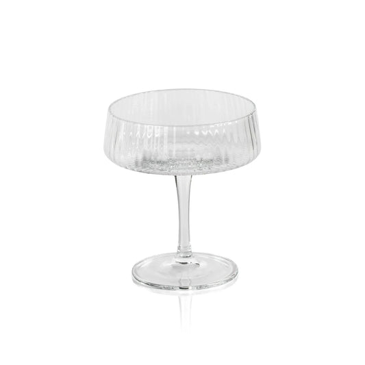 Zodax Bandol Fluted Textured Glasses-Martini
