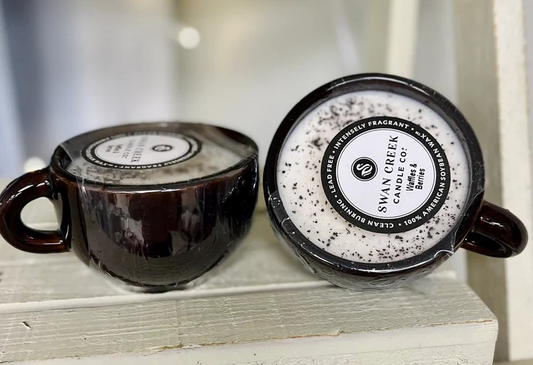 Swan Creek Coffee Mug Candle- Waffle & Berries