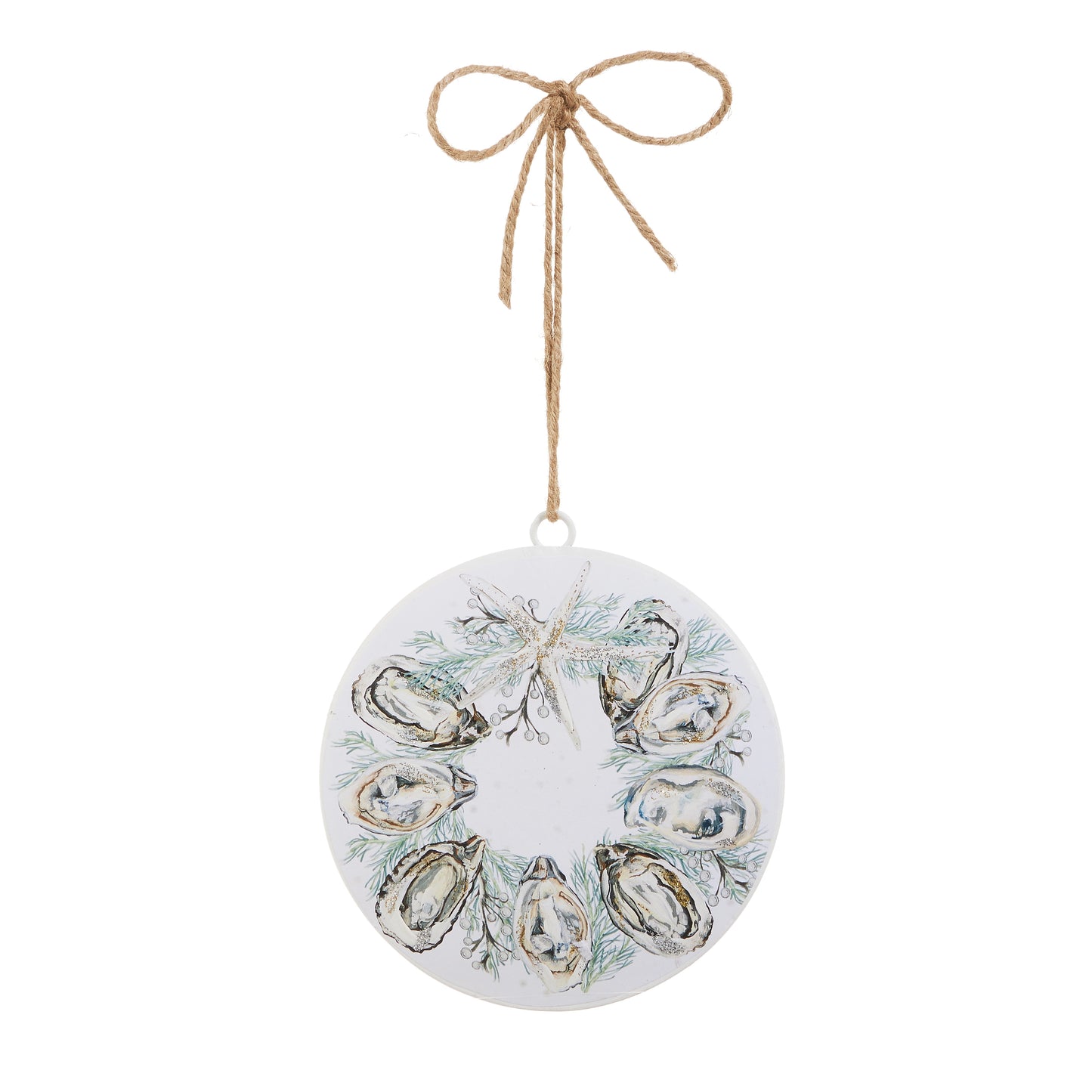 Seaside Oyster Wreath Ornament