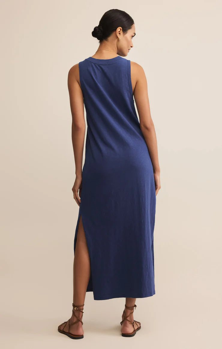 Z Supply Palisades Midi Dress - Yacht Blue