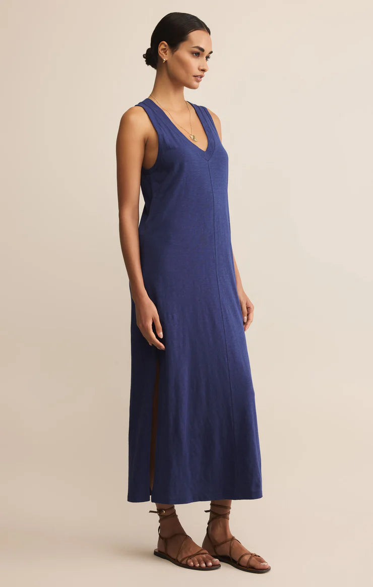 Z Supply Palisades Midi Dress - Yacht Blue
