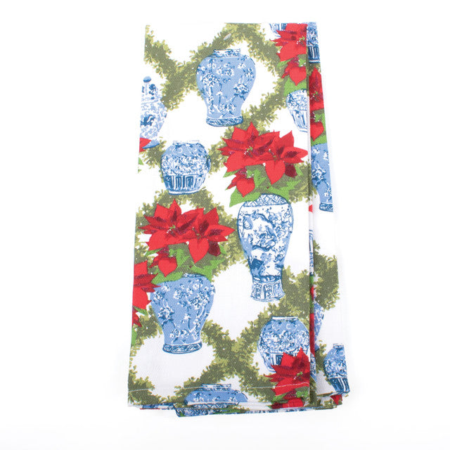Poinsettia Kitchen Towel
