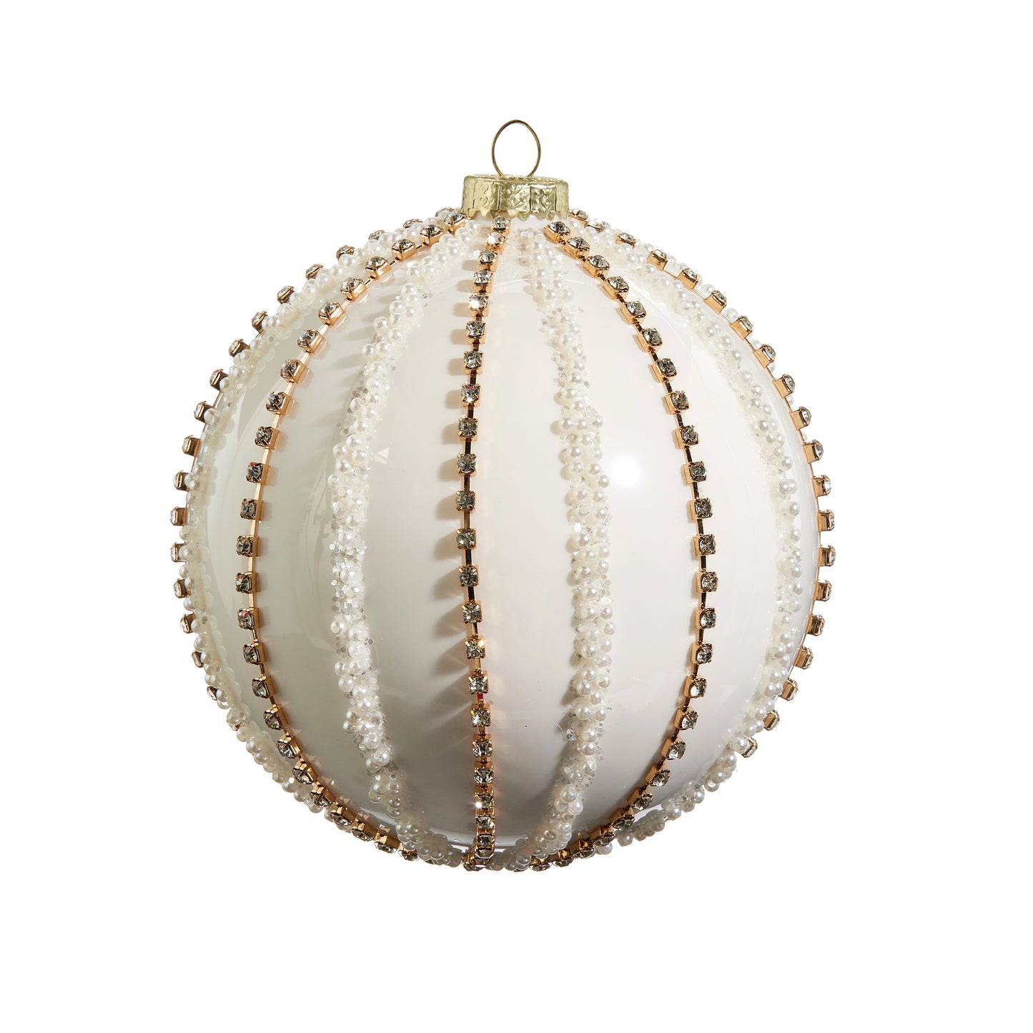 Rhinestone & Pearl Embellished Ornament