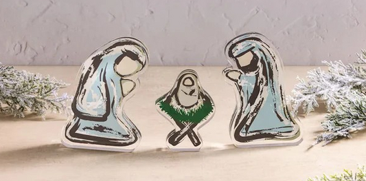 3-Piece Acrylic Angel Nativity Set