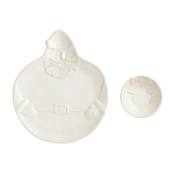 Santa Wreath Chip & Dip Set