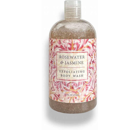 FINAL SALE Greenwich Bay Rose Water and Jasmine-Exfoliating Body Wash