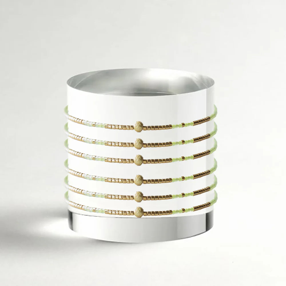 Lenny & Eva Sprinkle Bangle-Lime