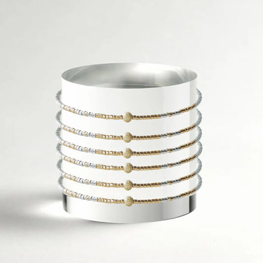 Lenny & Eva Sprinkle Bangle-Silver