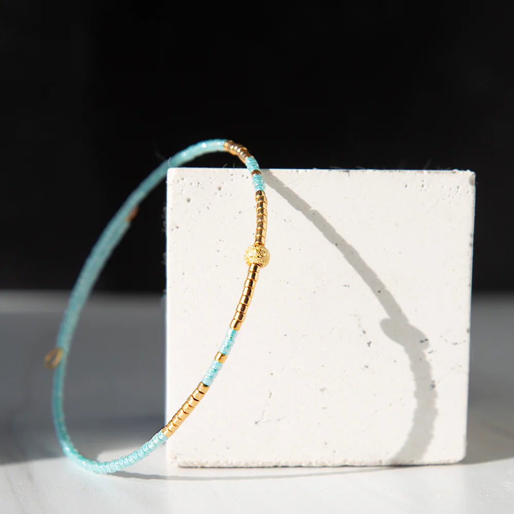 Lenny & Eva Sprinkle Bangle-Turquoise