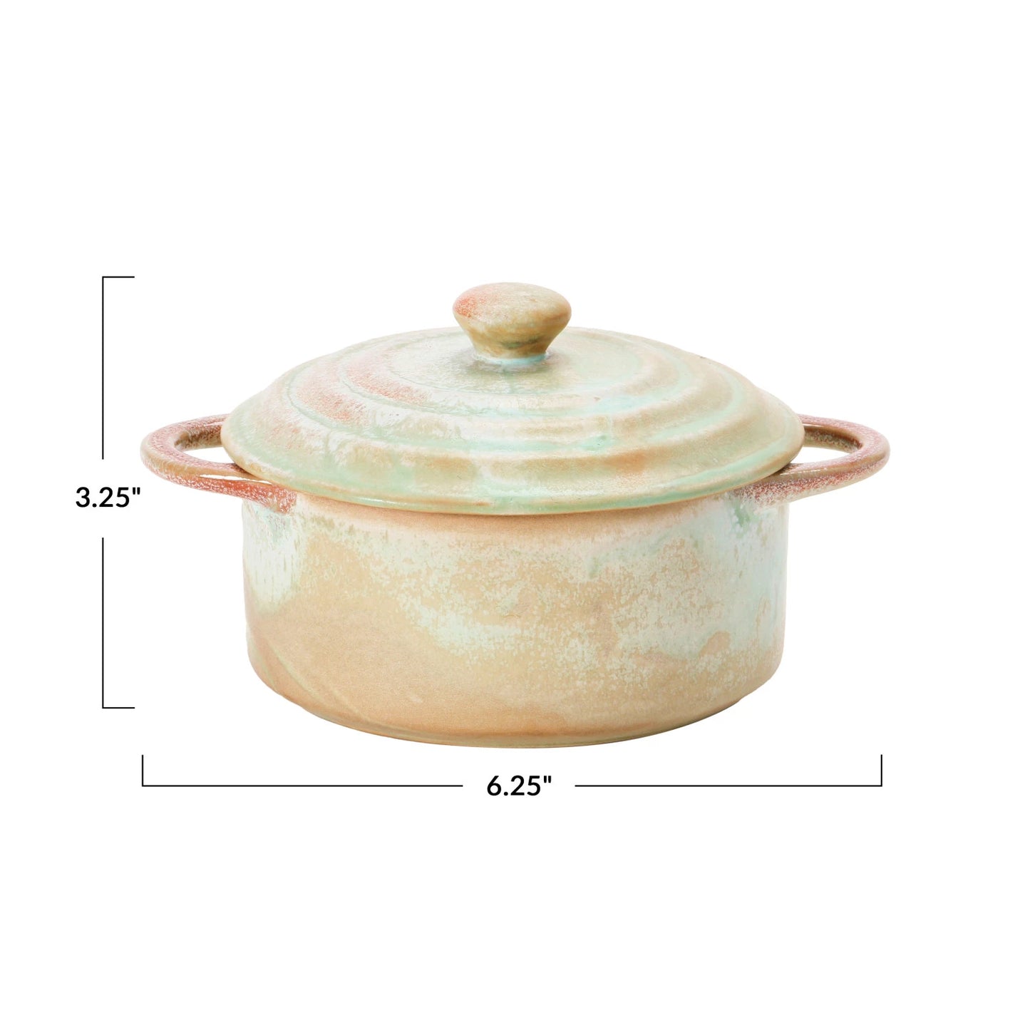 Glazed Stoneware Mini Baker