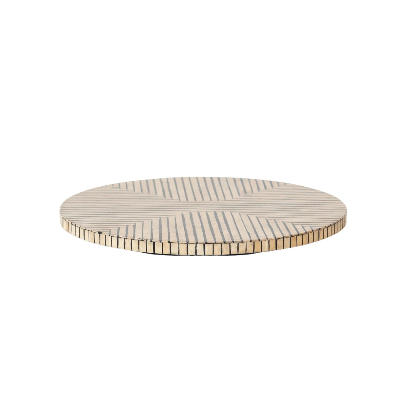 Geometric Striped Lazy Susan