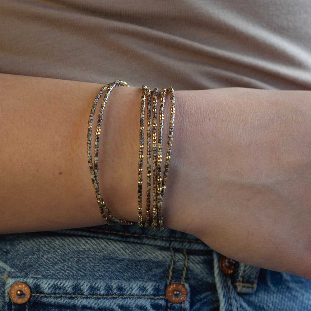 Lenny & Eva Confetti Bangle-Tortoise