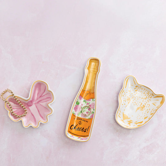 "Champagne Bottle" Trinket Dish