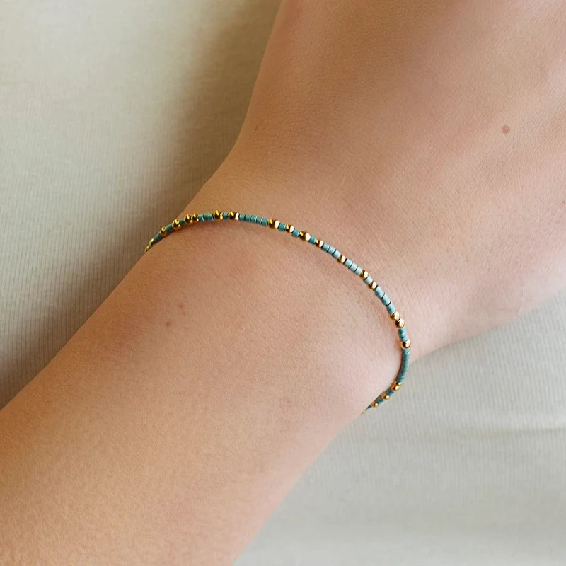 Lenny & Eva Confetti Bangle-Turquoise