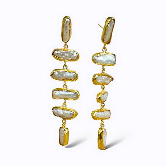 Layered Pearl Earring