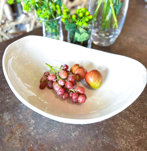 Oblong Crescent Melamine Serving Bowl