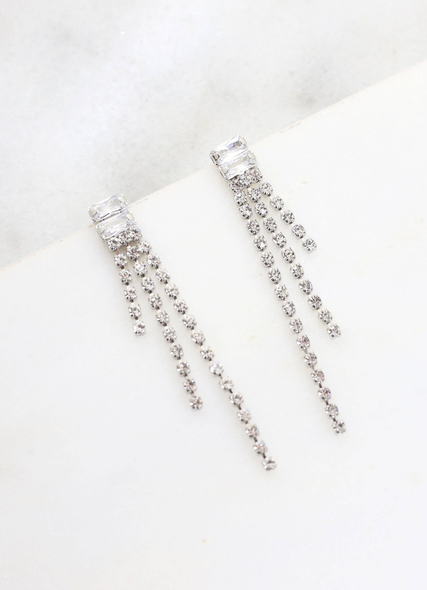 Hooten CZ  Fringe Earring