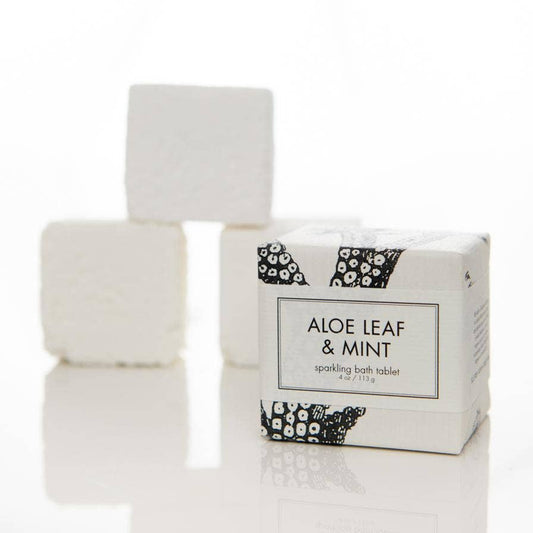 Aloe Leaf & Mint Sparkling Bath Tablet