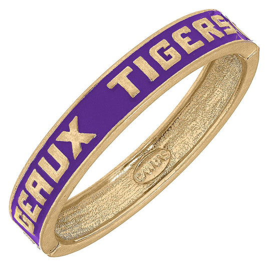LSU Tigers Enamel Hinge Bangle in Purple