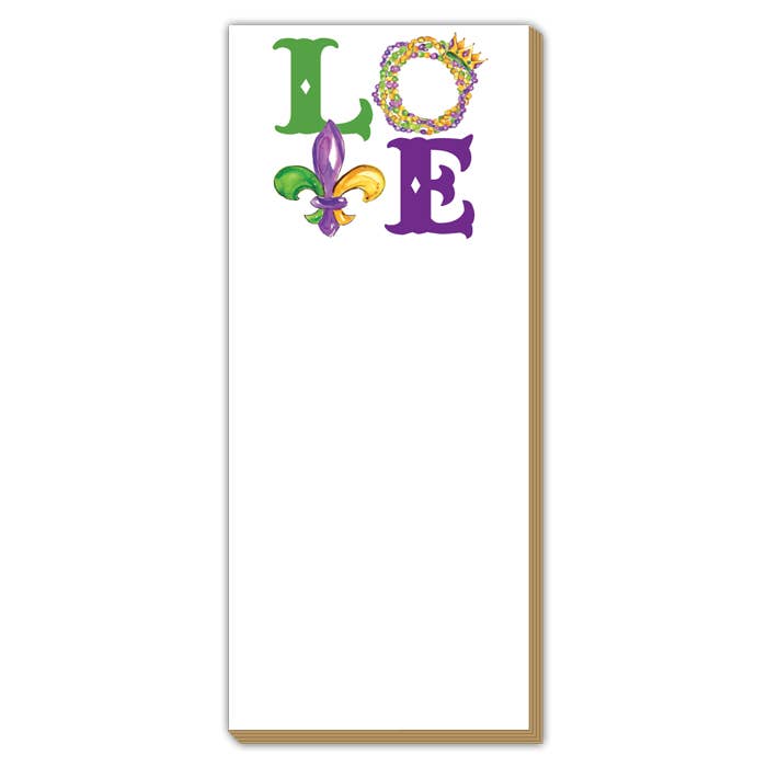 Mardi Gras LOVE Luxe Skinny Pad