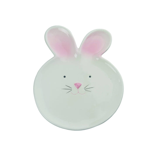 Dolomite 12.25" Off-White Easter Bunny Head Platter