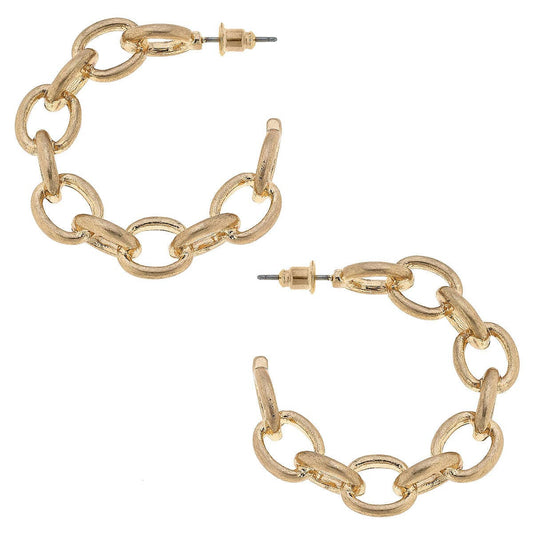 Tiffany Frozen Chain Hoop Earrings