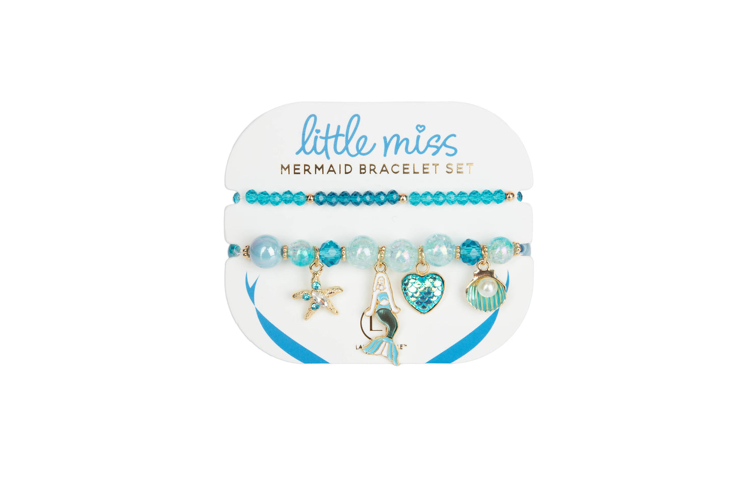 Blue Mermaid Kids Bracelet Set