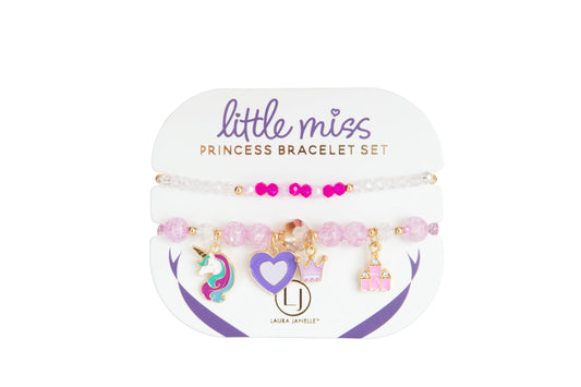 Purple Princess Kids Bracelet Set