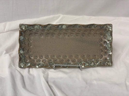 FP Wavy Rectangle Tray in Mocha