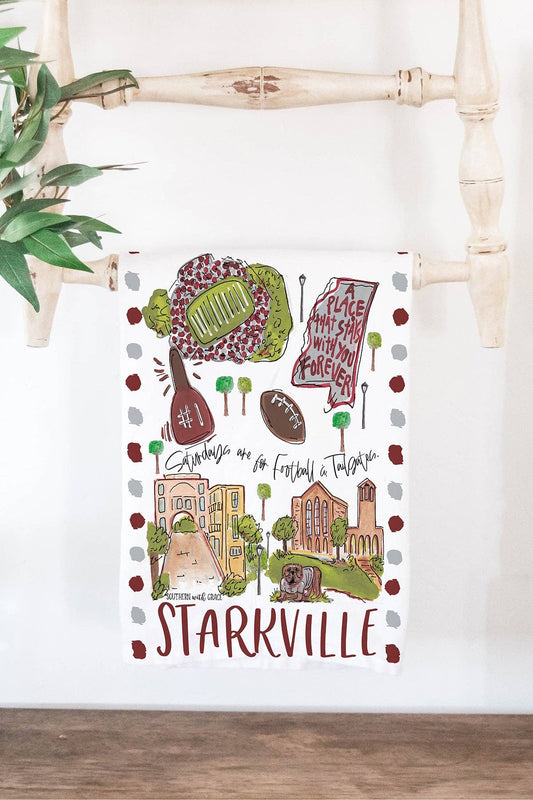Starkville Linen Tea Towel