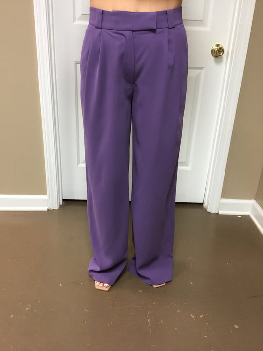 FINAL SALE Smokey Purple Wide Pants