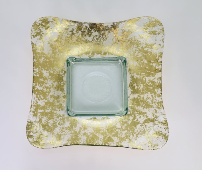 Square Recycled Glass Bowl