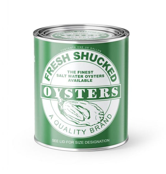 Fresh Shucked Oysters Vintage Style Candle