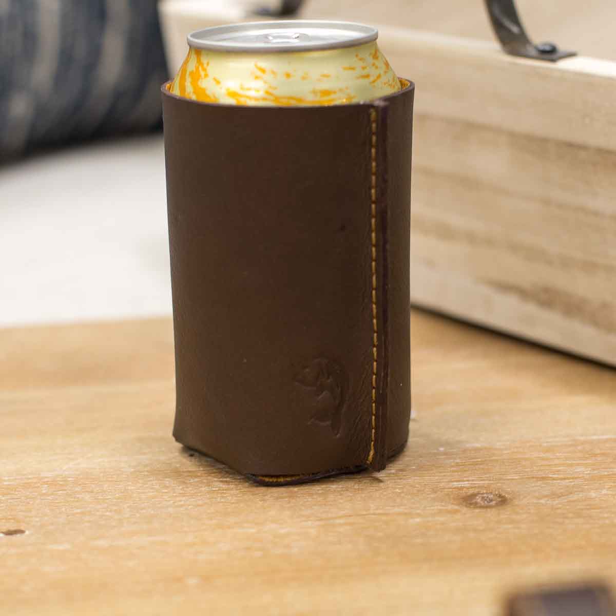 Fish Leather Embossed Can Cooler