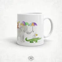 Mardi Gras Zoo Band Mug