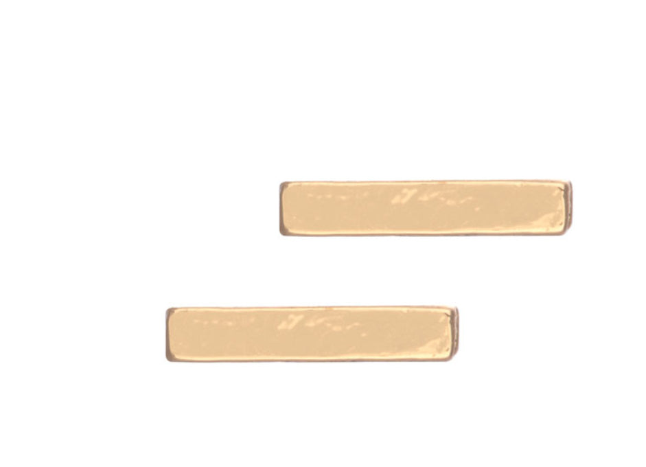 Bar Stud Earrings In Gold & Silver
