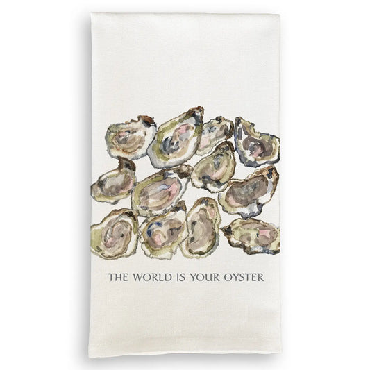 The World Is Your Oyster Tea Towel