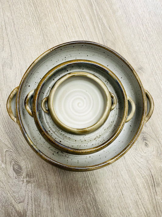 FP Shallow Bowl In Ivory Linen