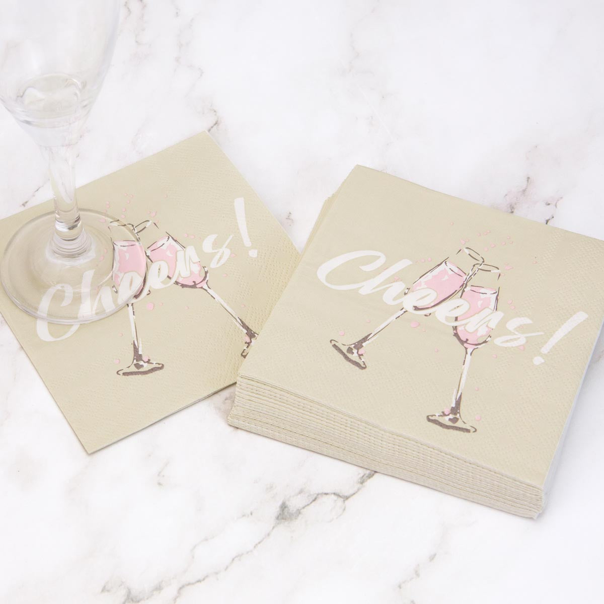 Champagne Cheers Cocktail Napkins