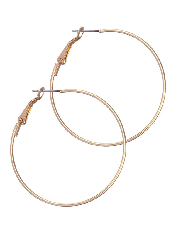 Thin Hoops In Gold & Silver