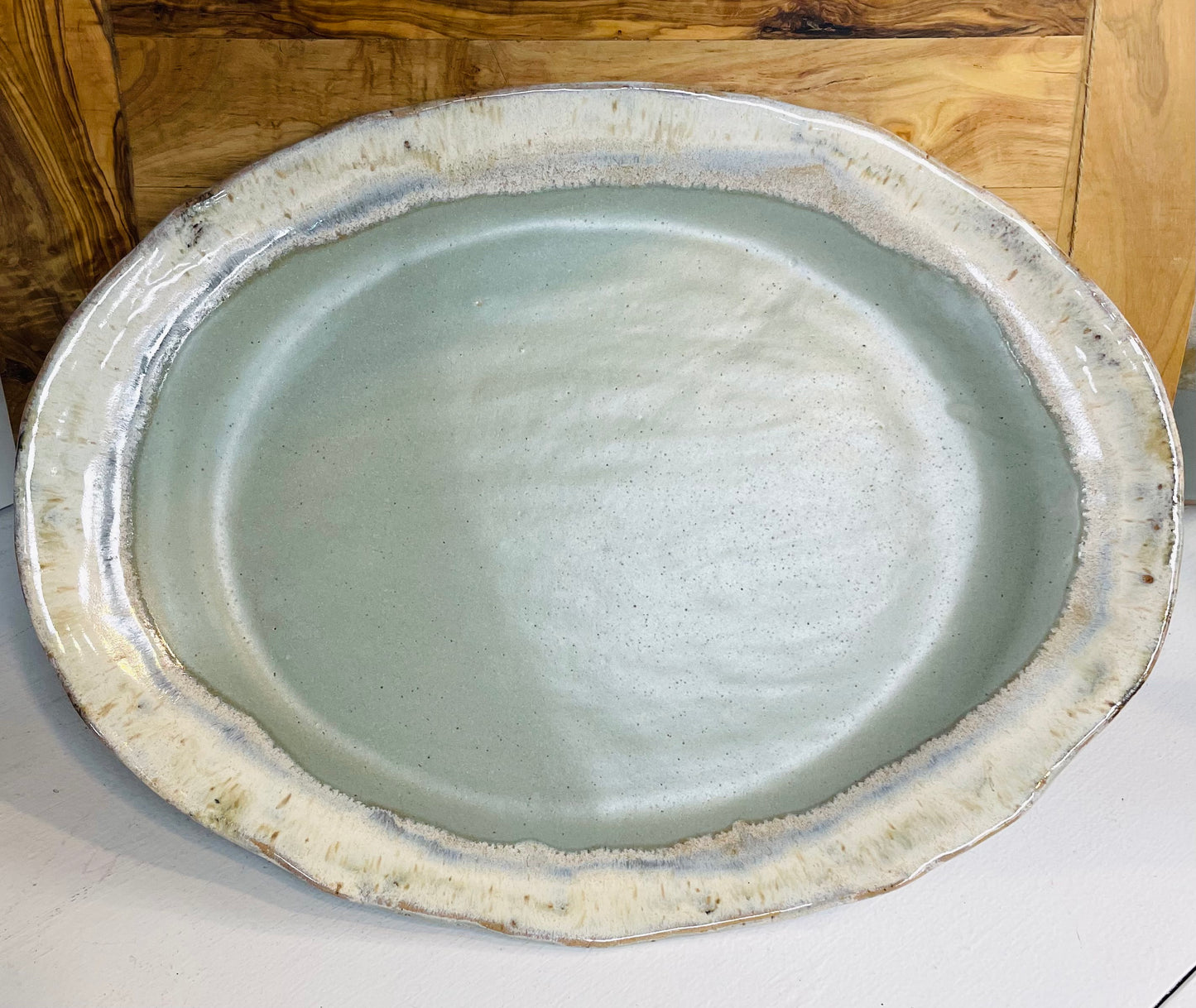 EB Large Oval Platter In Peaceful
