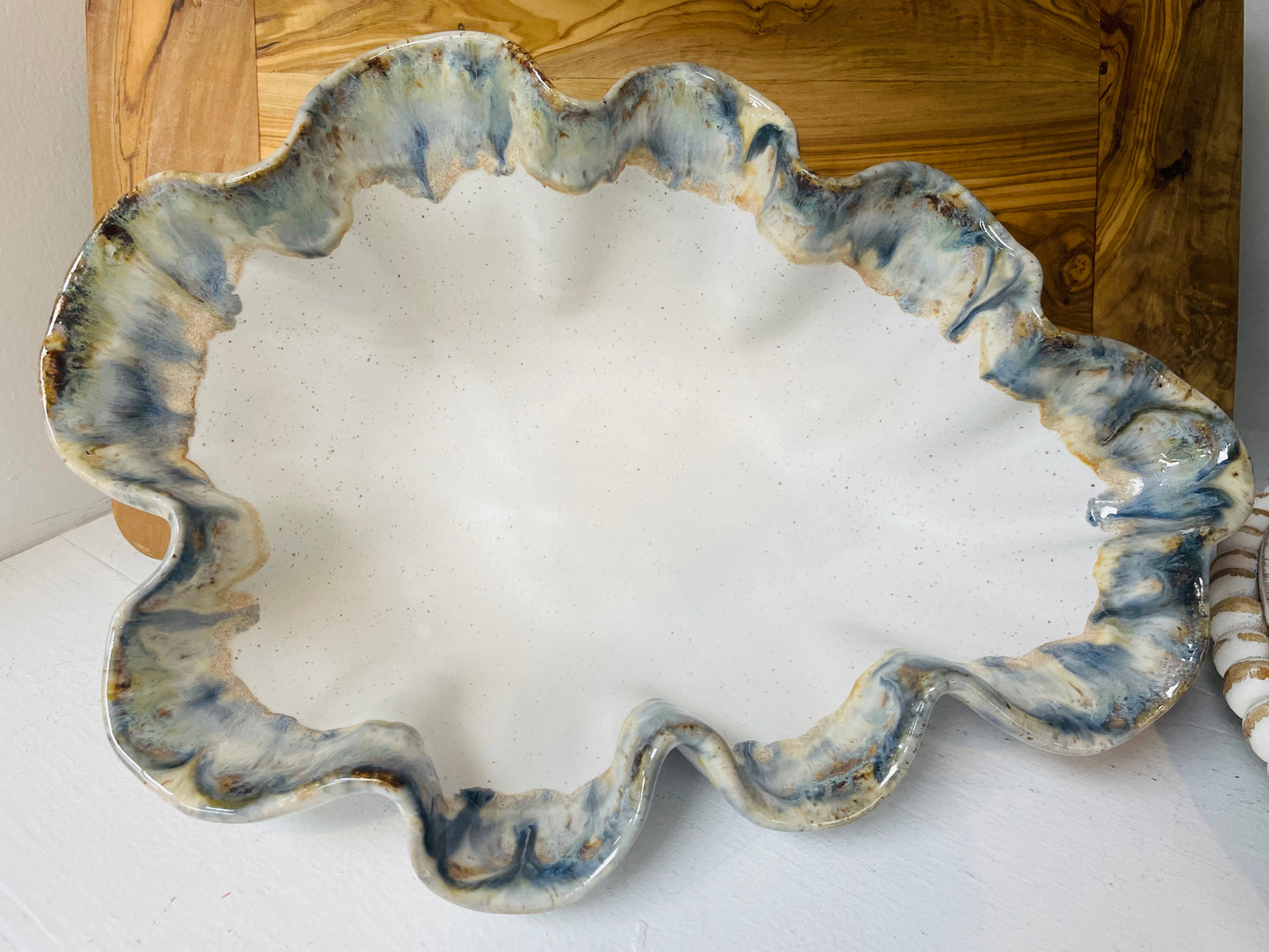 EB Fluted Accent Bowl In Magnolia