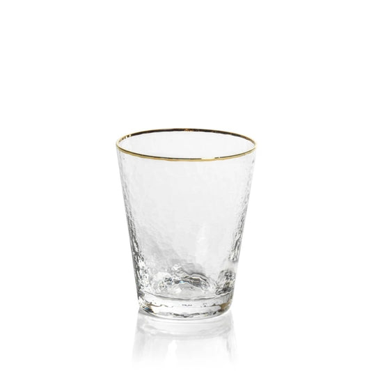 Zodax Negroni Hammered Tapered-Old Fashioned Low Ball