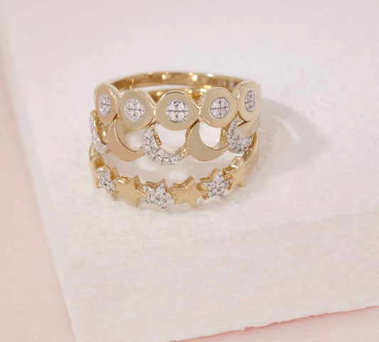 FINAL SALE ES You Are My Sunshine Ring Set