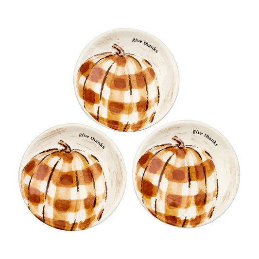 Round Small Pumpkin Dish