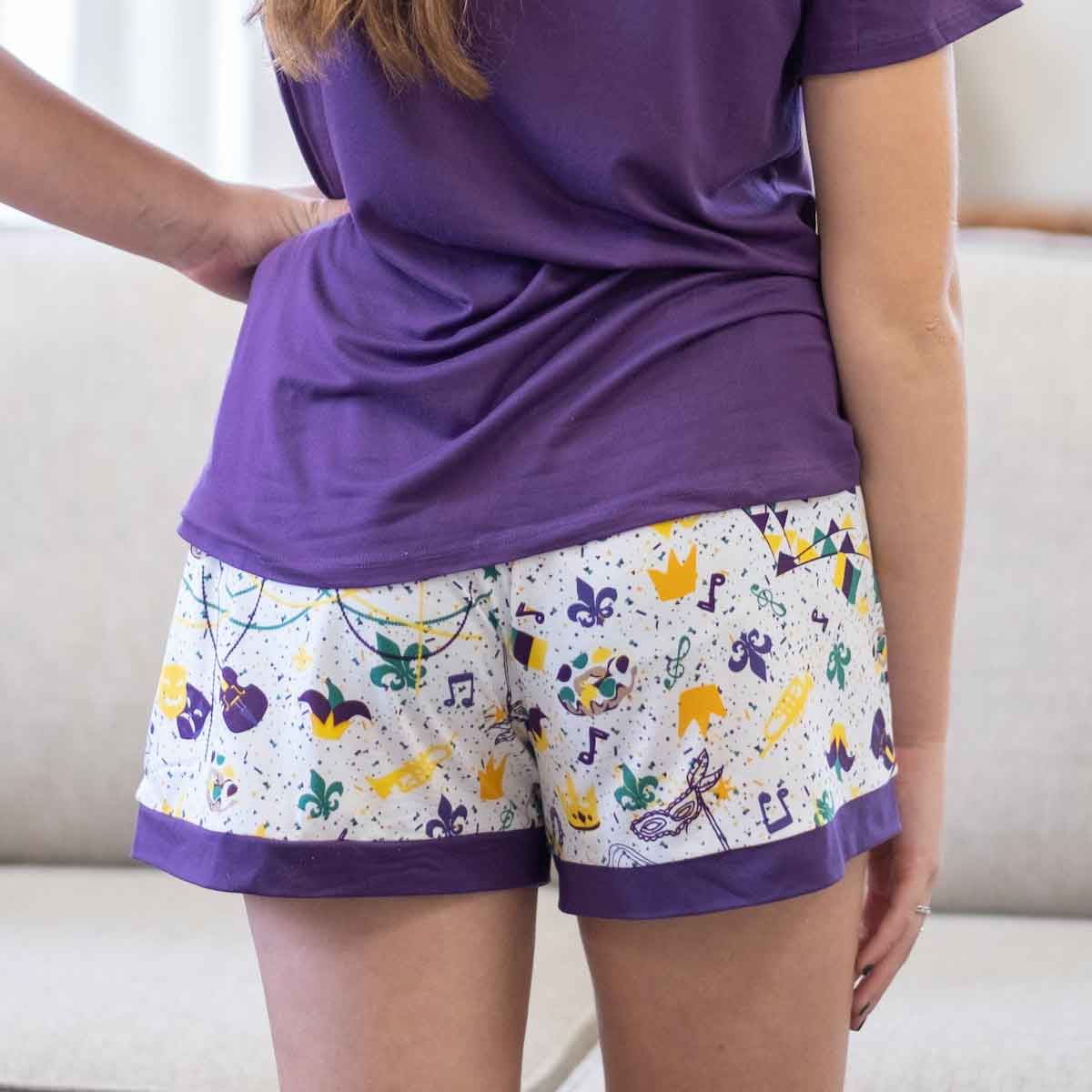 FINAL SALE Mardi Gras Krewe Lounge Shorts