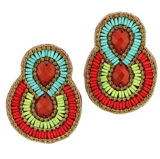 Turks and Caicos Beaded Earrings